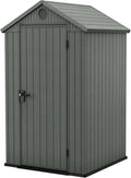 Abri de Jardin Keter Darwin, Effet Bois, Vert Sauge, 1,4 m², Compact et Durable