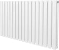 Radiateur Horizontal Ovale 600x1020mm en Acier Blanc pour Interieur