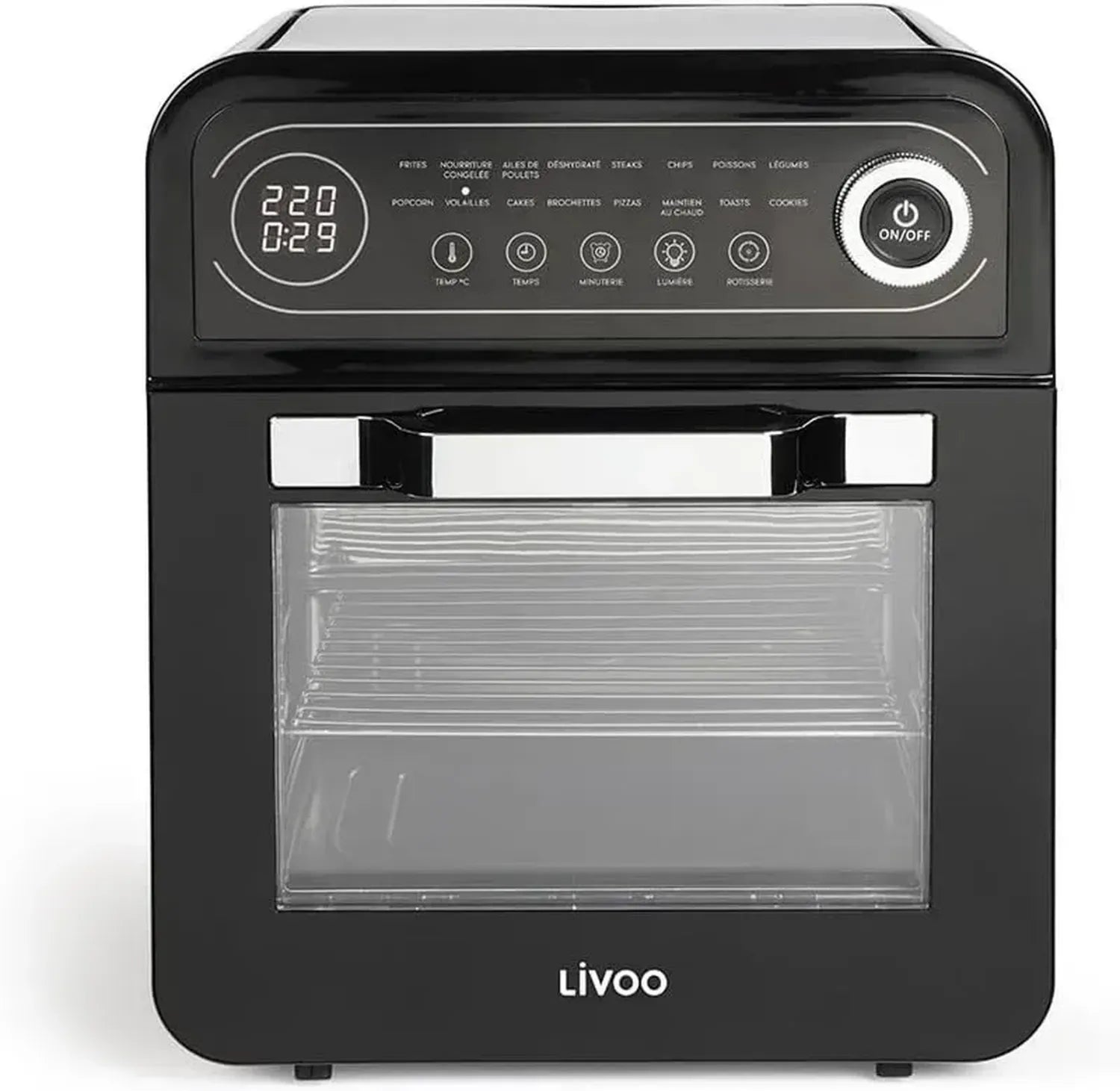 Four à Convection 12L 1600W Noir - Modèle DOC255