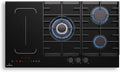 Klarstein MultiChef Plaque de Cuisson Mixte - 5 Zones Induction et Gaz, 10,6 kW, Commande Tactile, Fonction Stop&Go, Minuterie Intégrée, 87,5 cm, Noir