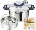 Cocotte-minute Seb Clipsominut' 7,5 L avec Minuteur et Livre de Recettes, Compatible Induction, Fabriqué en France, Violet