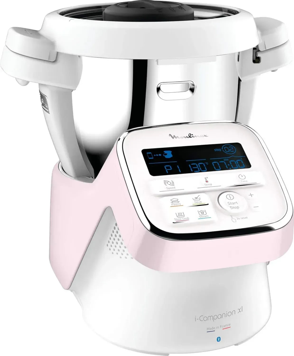 Robot Cuiseur Moulinex i-Companion XL, 1550W, Thermostat 30-150°C, 3L, 12 Accessoires Inclus, Fabrication Française