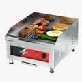 Plancha Électrique Professionnelle 2500W en Fonte Antiadhésive 10mm, Parfait pour Barbecue et Snack-Bar 40x40cm