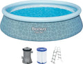 Bestway Piscine Ronde Gonflable Fast Set 457x107 cm - Couleur Grise