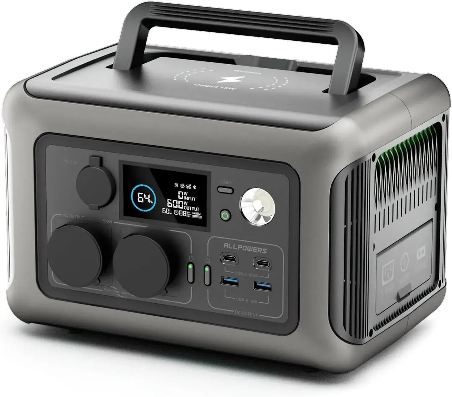ALLPOWERS Station Électrique Portable 299Wh, Batterie LiFePO4, Charge Rapide en 30 Min, Générateur Solaire pour Camping