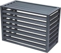 Cache pour climatiseur et pompe à chaleur en aluminium, réduction du bruit et installation facile