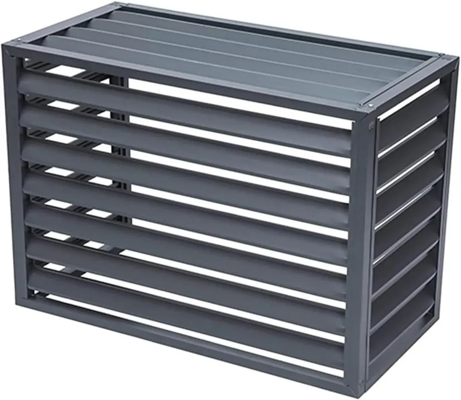 Cache pour climatiseur et pompe à chaleur en aluminium, réduction du bruit et installation facile
