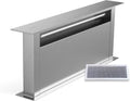 Klarstein Royal Flush Eco 75 Hotte de Cuisine Silencieuse - A++ Énergie, 720 m³/h, Éclairage LED, Commande Tactile, Acier Inoxydable
