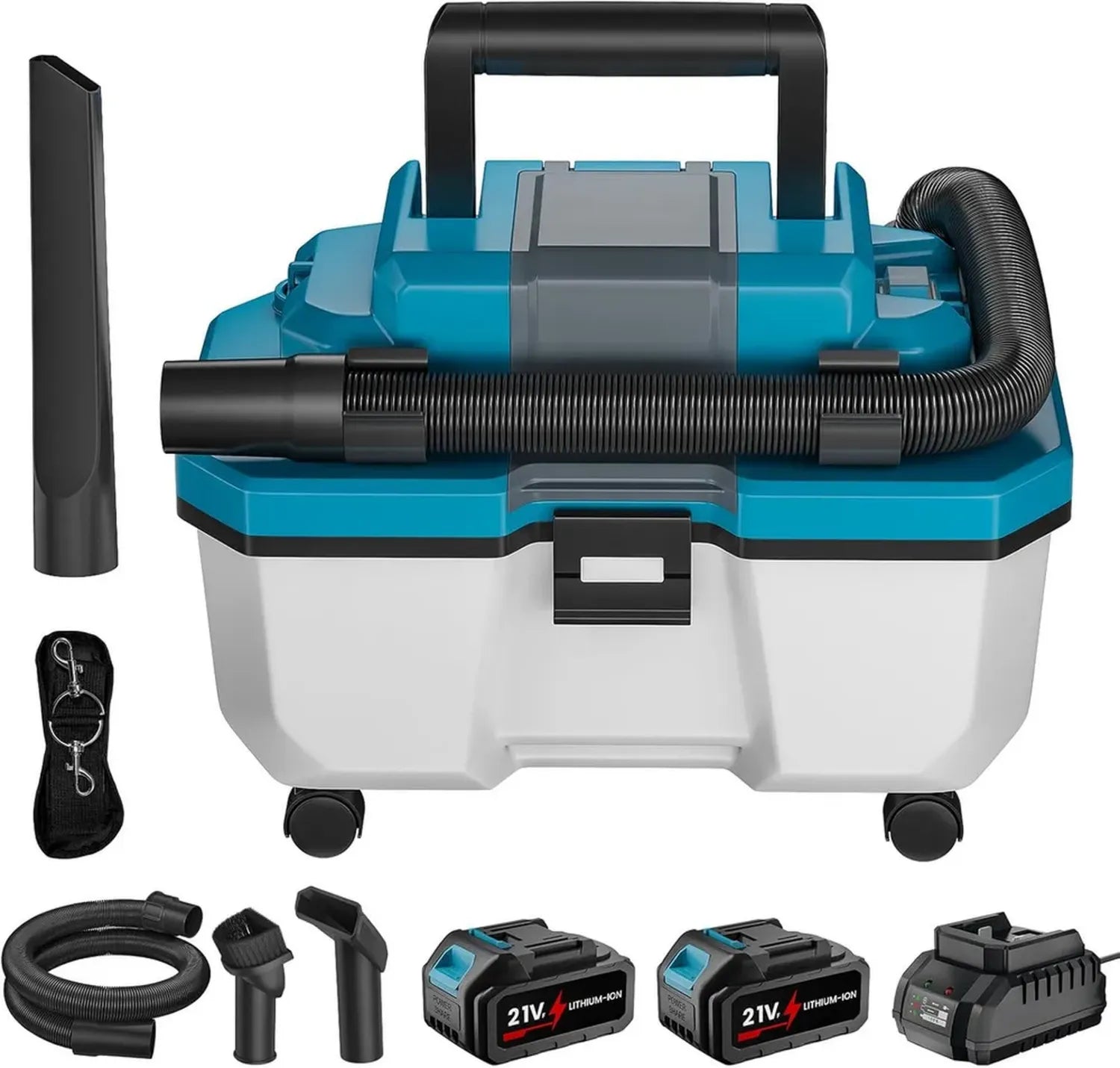 Aspirateur Sans Fil Makita 18V avec Filtre HEPA, 15kPa, 10L pour Maison, Garage et Atelier