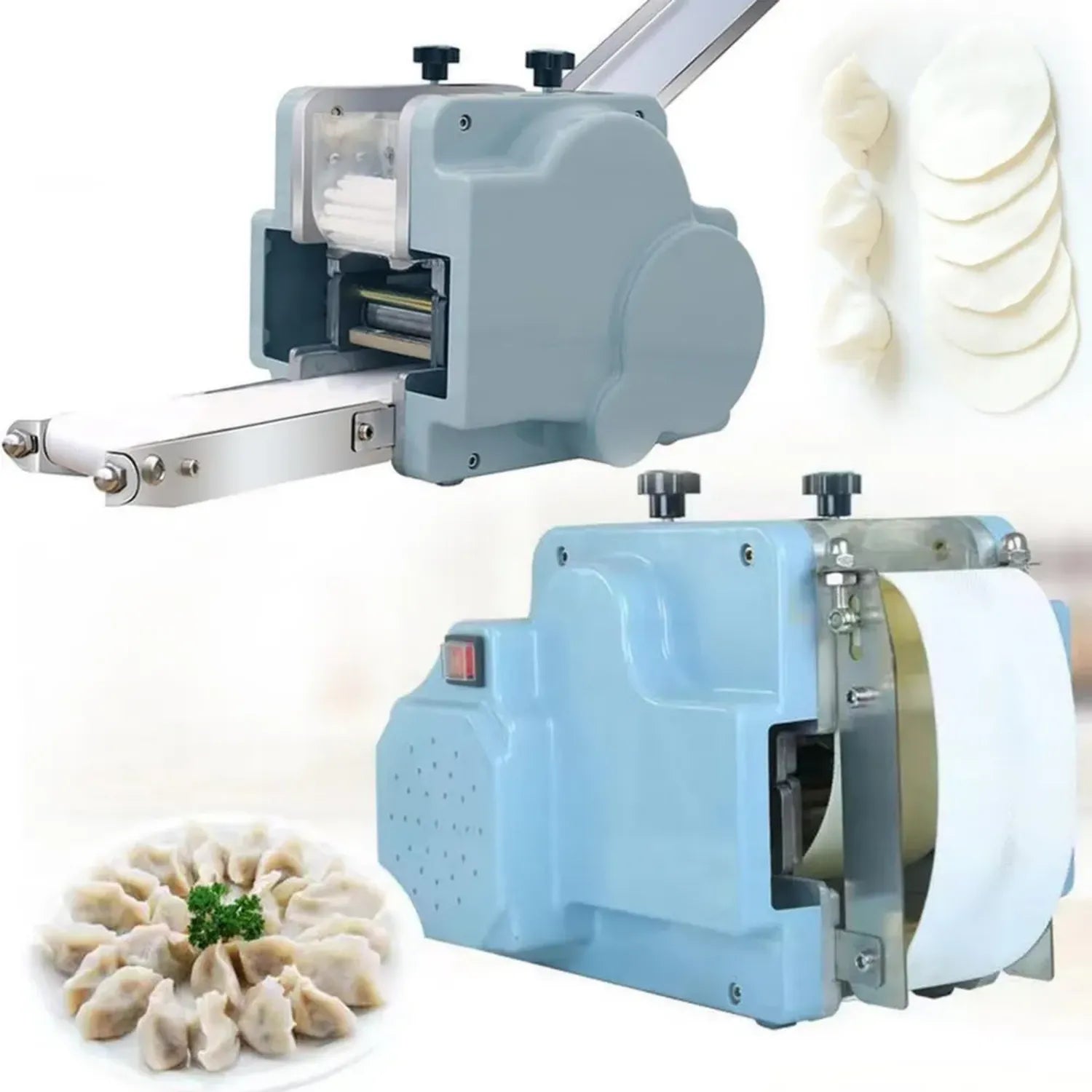 Appareil à raviolis en inox 120W pour rouleaux de printemps, pierogi et momo