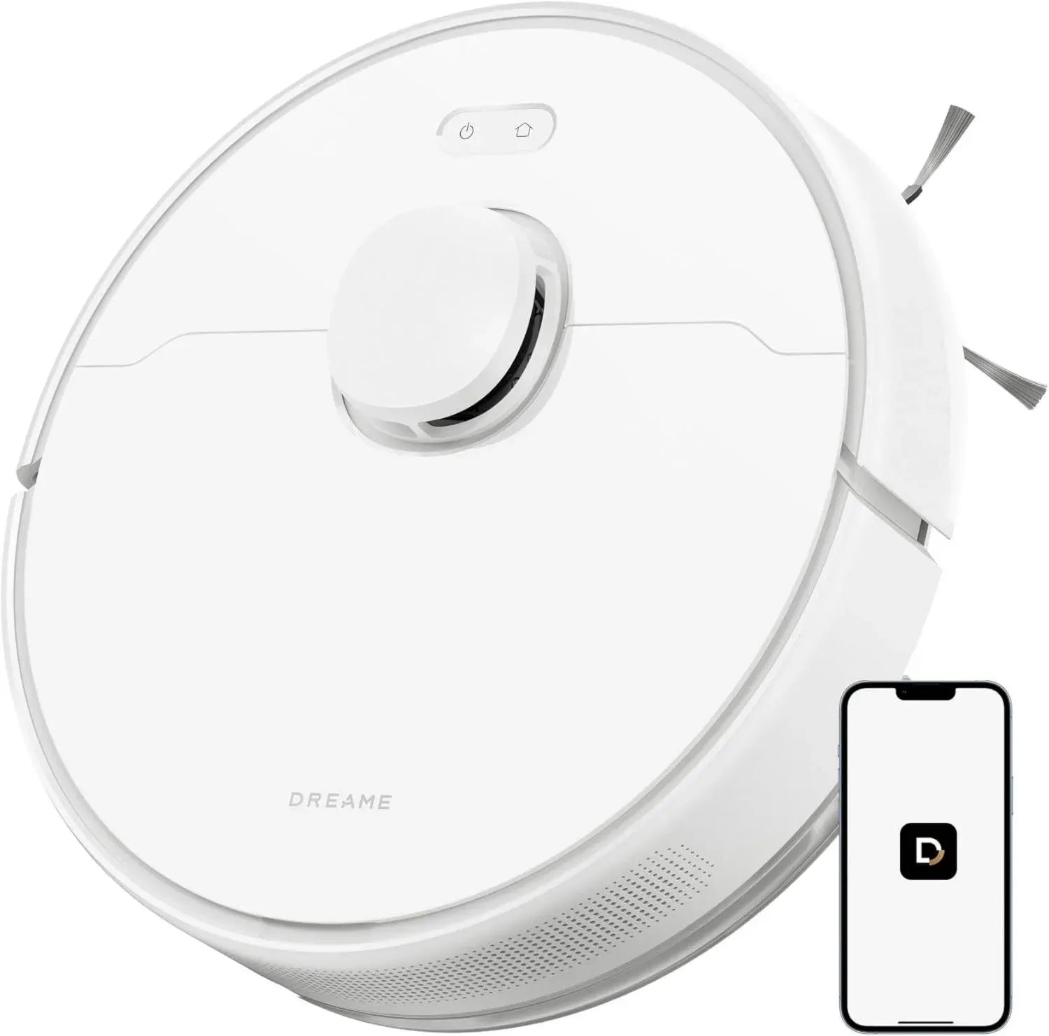 Robot Aspirateur Laveur Dreame D9 Max Gen 2, 6000Pa, Navigation Laser LDS, Brosse en Caoutchouc, Fonction 2-en-1, Compatible WiFi et Alexa, Blanc