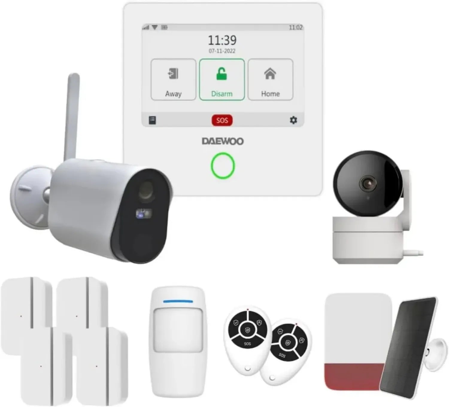 Système d'Alarme Connectée WiFi/GSM 4,3' avec Caméra Full HD – Sans Fil ni Abonnement, Compatible Animaux