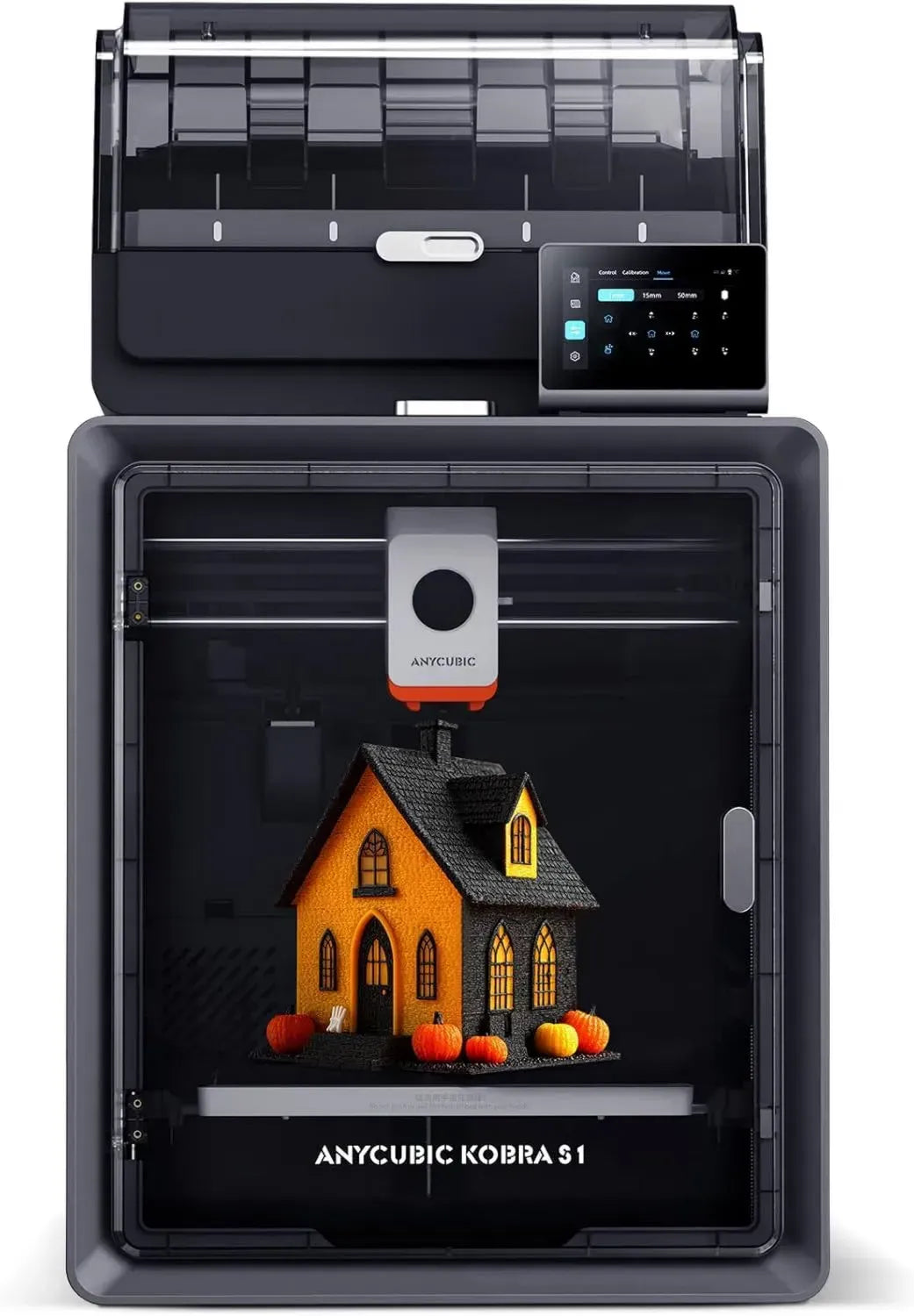 Anycubic Kobra S1 Combo - Imprimante 3D Intelligente Rapide, Impression Multicolore, Système CoreXY Fermé, Volume 250x250x250 mm