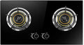Plaque de cuisson gaz 2 feux, inox, encastrable et pose libre, boutons résistants, compatible GPL/GN