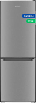 Réfrigérateur Combiné avec Congélateur Inférieur 173L GEDTECH GCB173SL - Argenté - Hauteur 143 cm