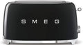 Smeg Grille-pain 4 Tranches, 6 Niveaux, Multifonction, 1500 W, Noir