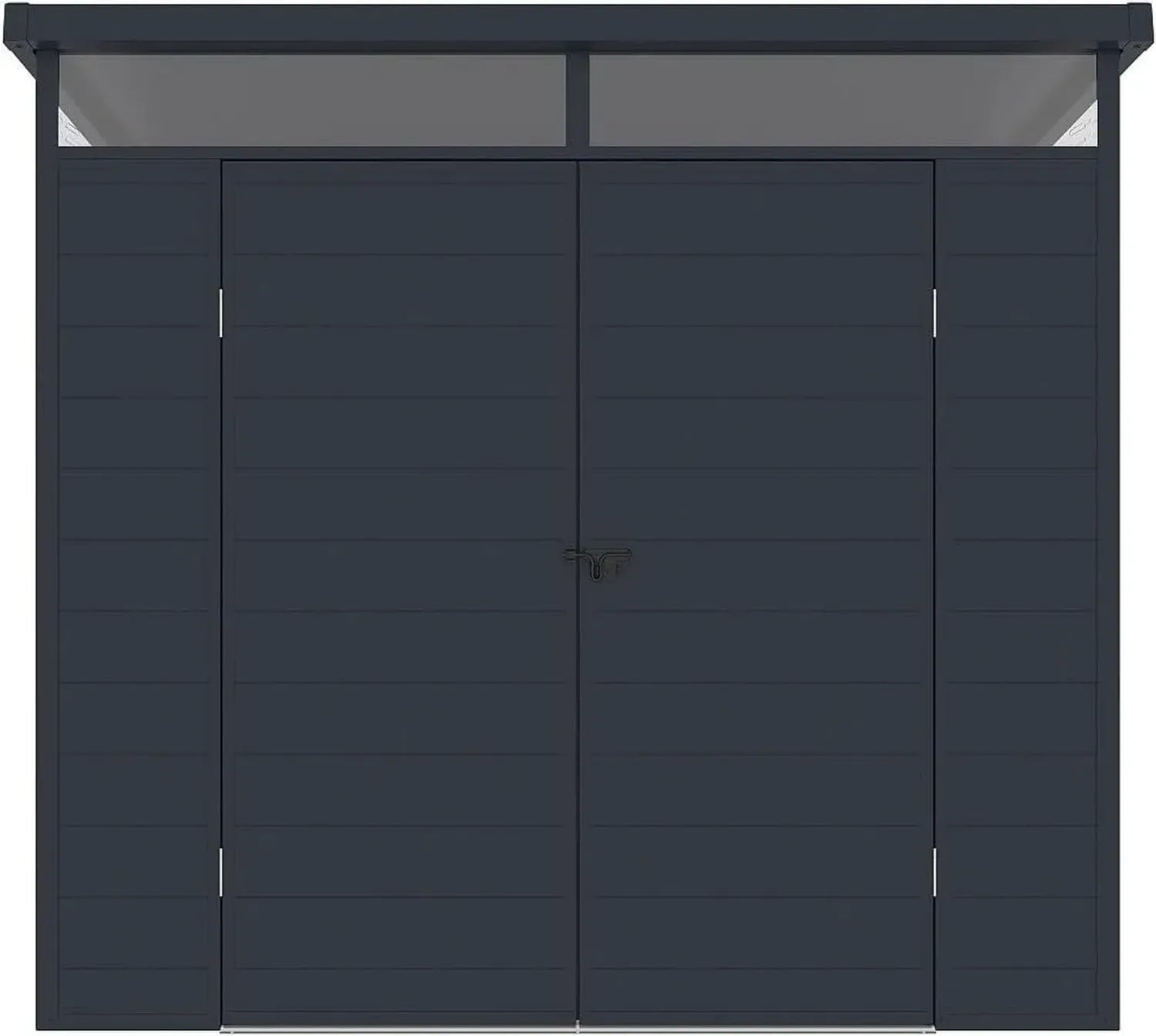 Abri de Jardin en Résine Gris Anthracite avec Plancher - 4,57 m² - Modèle MINARO