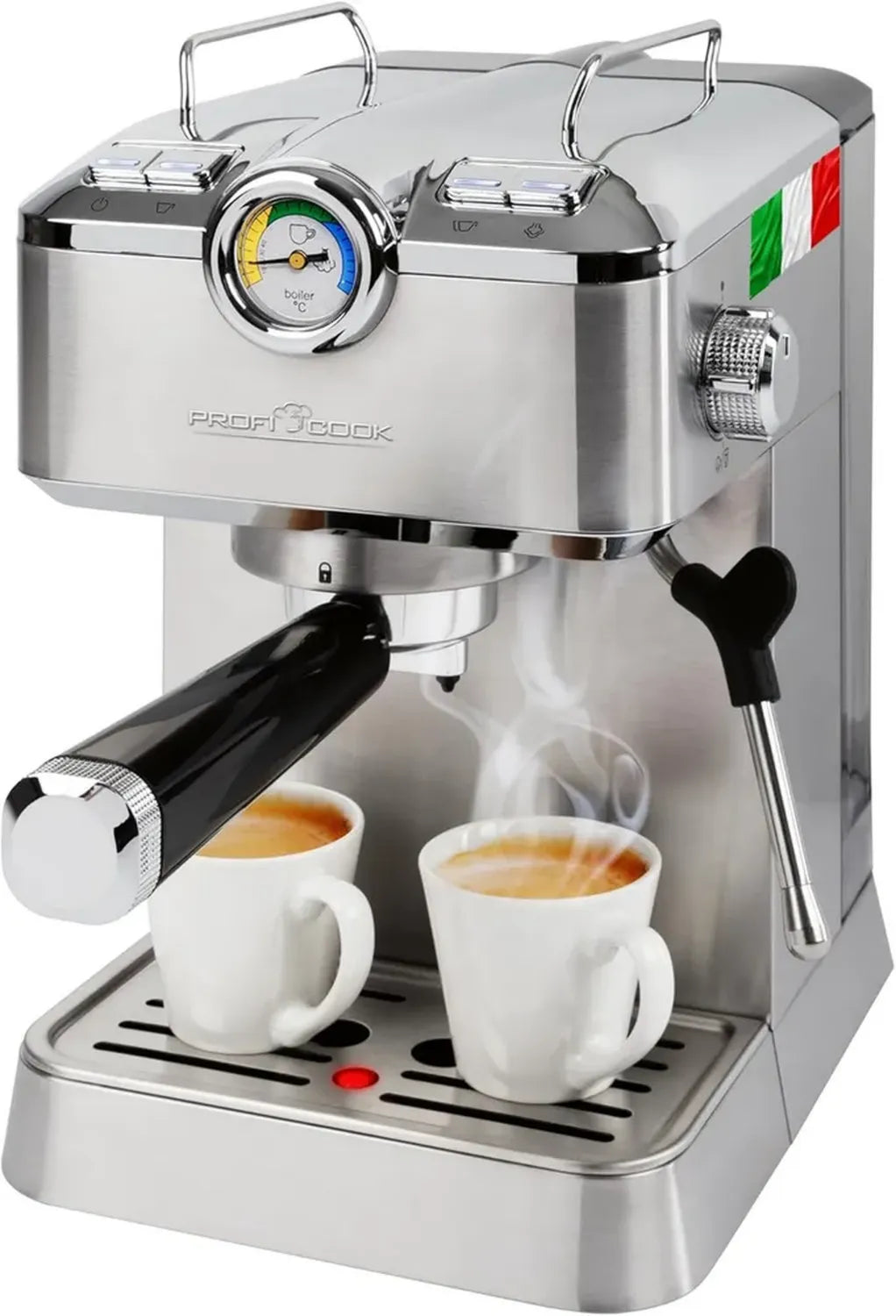Cafetière Espresso Automatique ProfiCook 20 Bars, Compatible Capsules Nespresso, Modèle PC ES 1267