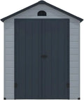 Cabane de Jardin en Résine Grise 5,32 m² - Durable et Spacieuse