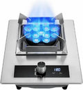 Cuisinière à Gaz 5,2 KW en Acier Inoxydable avec Sécurité et Minuterie