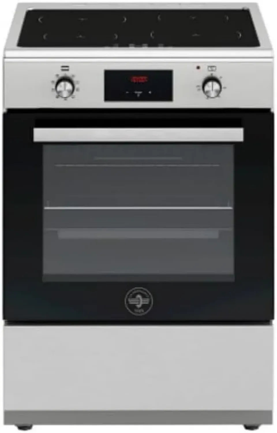 Cuisinière Induction 60 cm La Germania SE664IX, Four Électrique Ventilé, Classe A, 9 Fonctions, 4 Zones, Booster