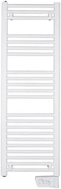 Atlantic Radiateur Sèche-Serviettes Électrique Digital Compact 500W Blanc avec Commande Intelligente et Barre Supplémentaire