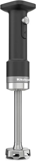 Mixeur Plongeant Sans Fil Kitchenaid - Portable avec Récipient 700ml - Protecteur Anti-Rayure - Noir