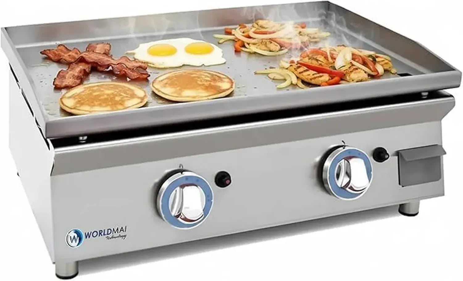 Plancha à Gaz en Acier Laminé 60 cm pour Cuisine Professionnelle