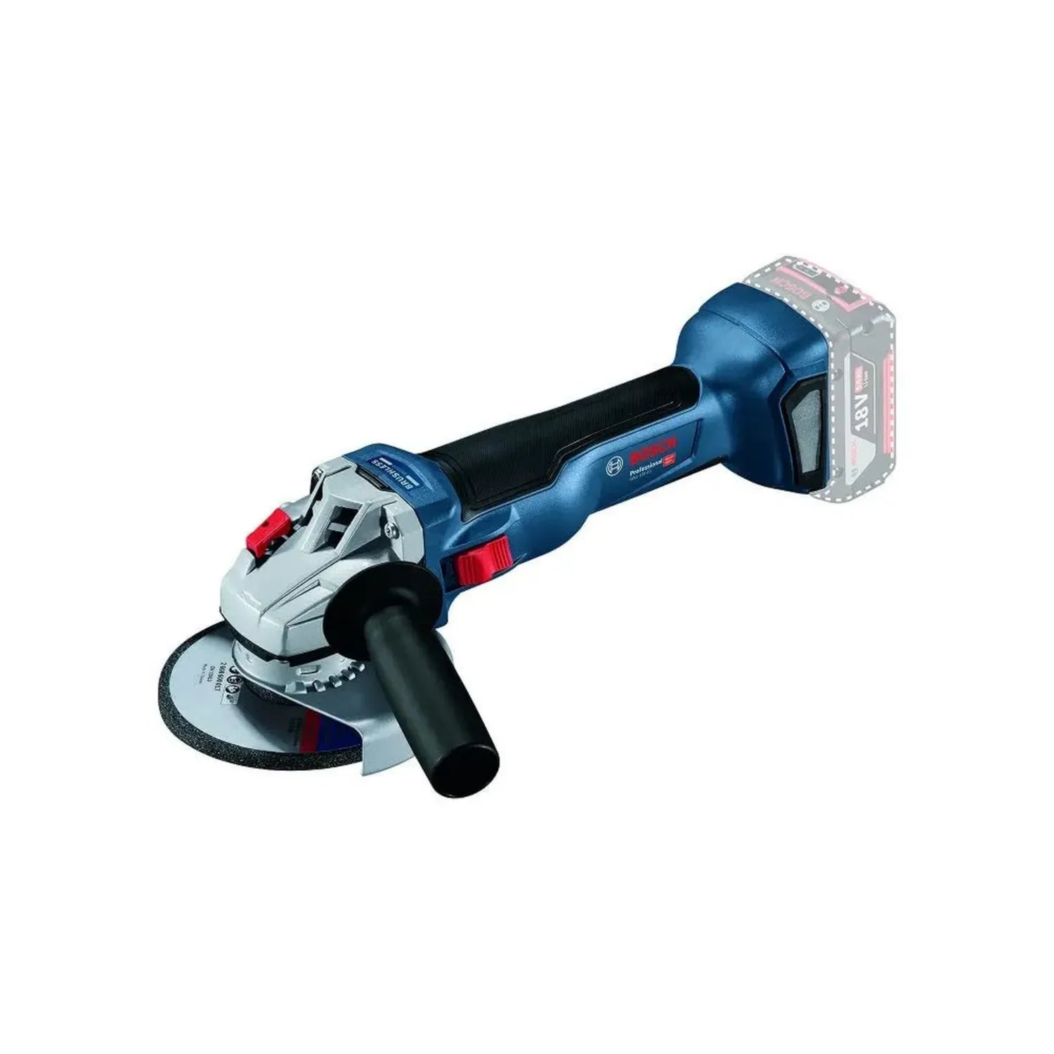 Bosch Meuleuse Angulaire Professionnelle 18V GWS 18V-10, Disque 125mm, Gris, Sans Batterie ni Chargeur