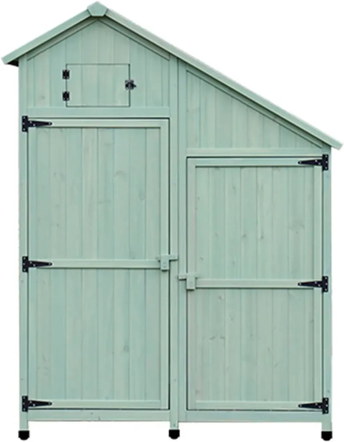 Cabane de Jardin en Bois avec Portes Verrouillables et Toit Incliné - Utilisation Extérieure