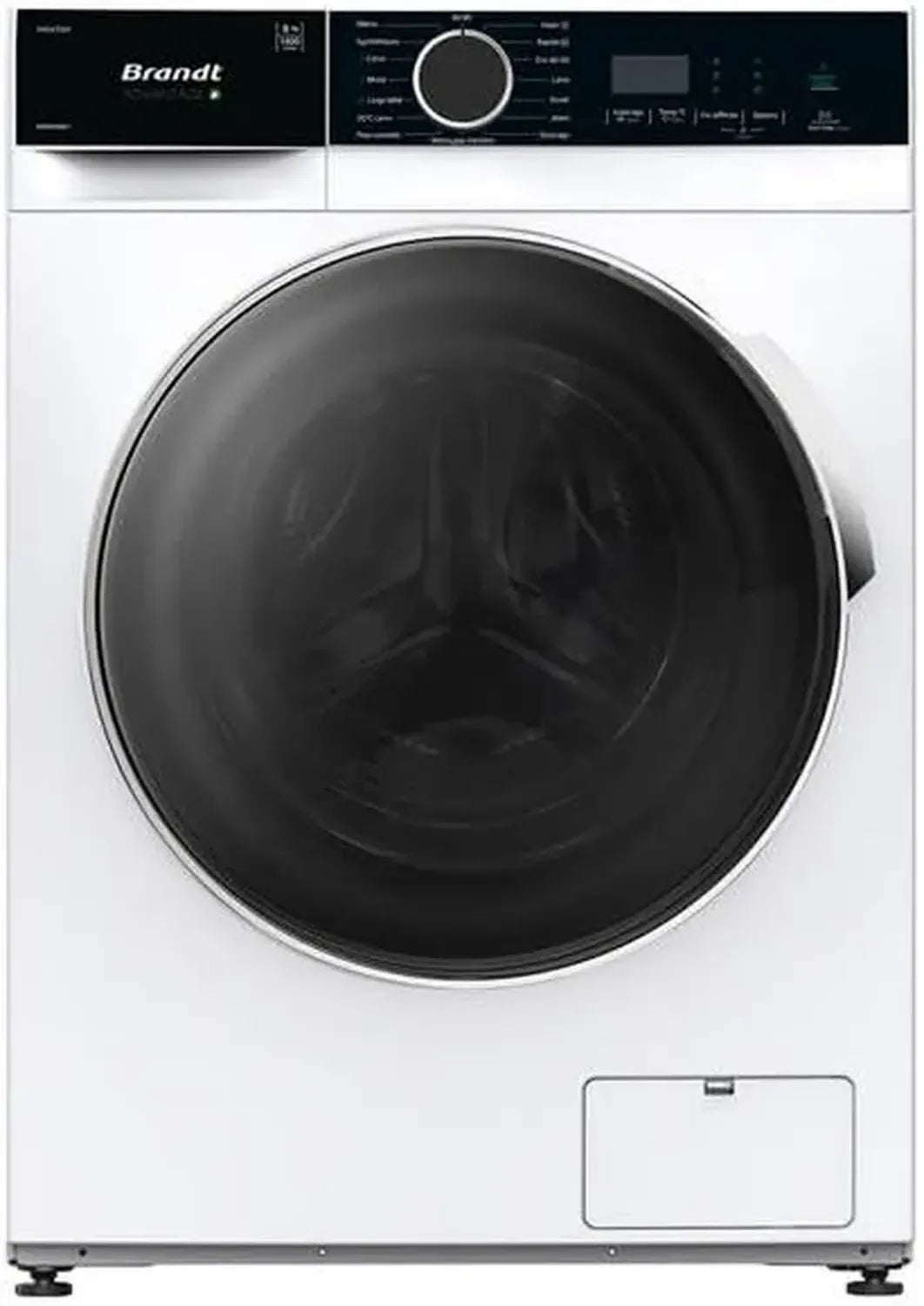 Machine à laver frontale BRANDT 8 kg, Classe A, 1400 tr/min, Blanc