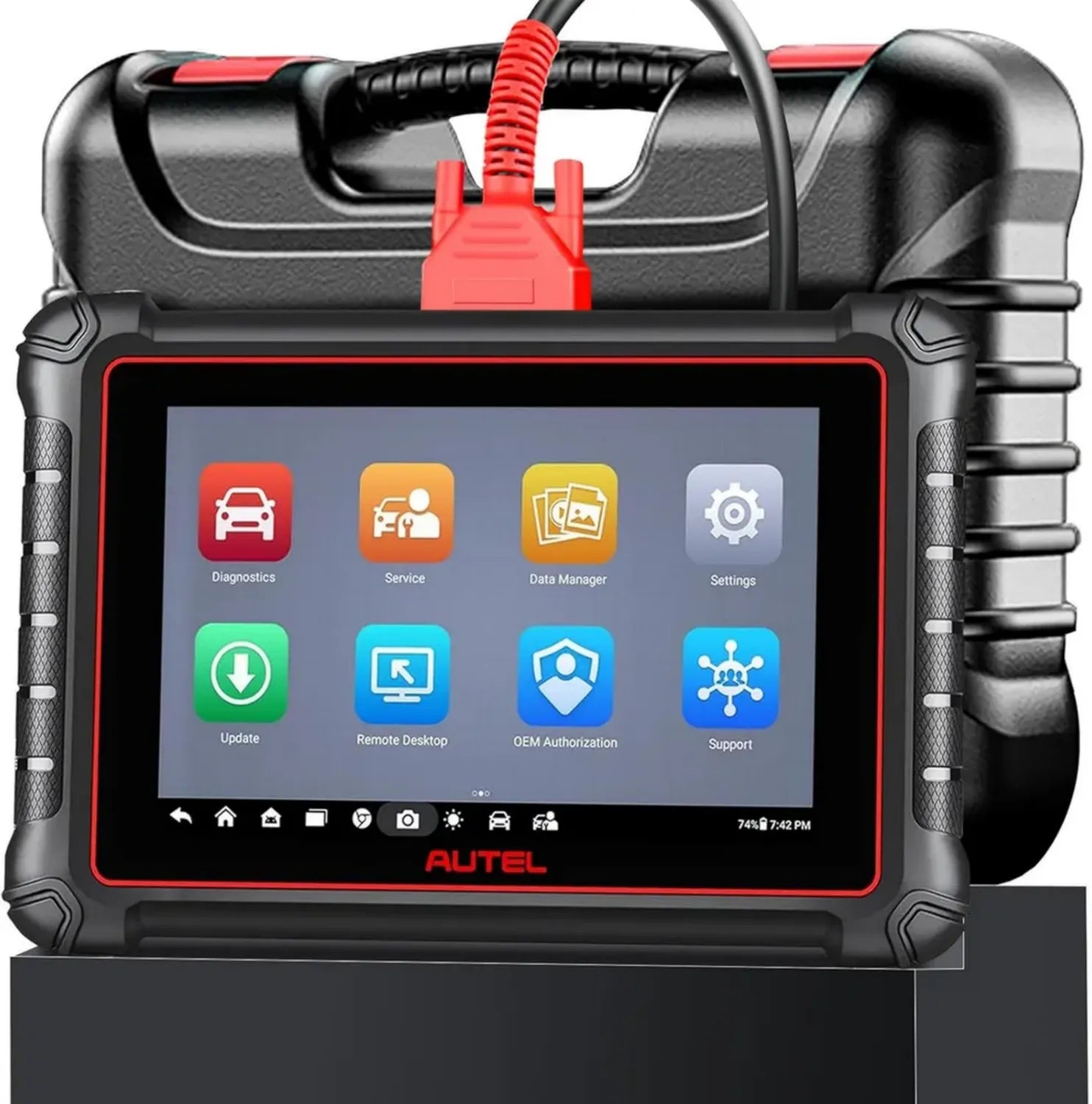 Autel MaxiCOM MK900 Scanner bidirectionnel avancé, compatible 2024, outil de diagnostic OBD2 avec impression WiFi, support DoIP CAN FD et services FCA