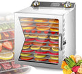 Déshydrateur Alimentaire 12 Plateaux En Acier Inoxydable Avec Minuterie et Thermostat Ajustables